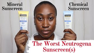 Neutrogena Sheer Zinc DryTouch vs Neutrogena Ultra Sheer DryTouch Sunscreen [upl. by Olwena]