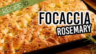 Focaccia with rosemary and sea salt  Italian bread [upl. by Marshal250]