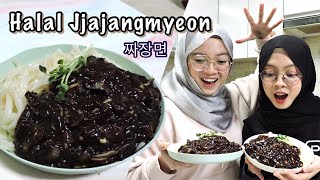 How to Make Halal Jjajangmyeon 짜장면 Korean Black Bean Noodles  AnnyeongAisyasya [upl. by Thibault254]