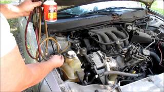 How To Add Freon R134a To A Ford Taurus [upl. by Evadne]