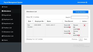 Payroll Management System in PHP MySQL with Source Code [upl. by Cates523]