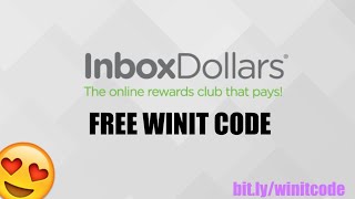 Inboxdollars Winit Code  Almost free money now [upl. by Dorise]