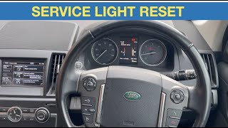 Freelander mk2 2014 onwards service light reset [upl. by Kcirddec724]