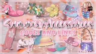 Summer Accessories  Codes amp Links  Roblox [upl. by Adnamal]