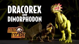 NEW Jurassic World Dino Escape 2021 DRACOREX amp DIMORPHODON Camp Cretaceous Mattel [upl. by Arabel]