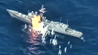 ExNavy Warship Hit By Missiles amp Torpedoes • RIMPAC 2016 [upl. by Mayram299]