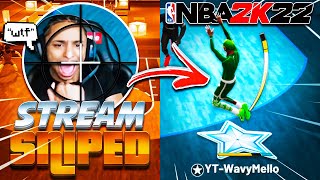 Stream Sniping Popular STREAMERS with the UGLIEST JUMPSHOT on NBA 2K22 HILARIOUS [upl. by Cheke]