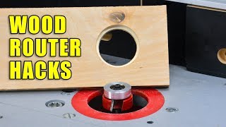 Wood Router Hacks  5 Wood Router Tips and Tricks [upl. by Everard]