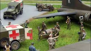 quotSmashedquot but backquot a 172 diorama with a B17F model kit [upl. by Castara]