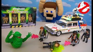 The GHOSTBUSTERS 2 Playmobil ECTO 1A Playset Gets SLIMED [upl. by Silvia]