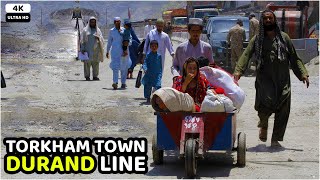 Durand line  Torkham Town  Nangarhar  Afghanistan  4K [upl. by Farrah622]