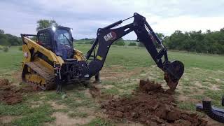 Cat® BH130 Backhoe Smart Attachment at Work [upl. by Annahael]