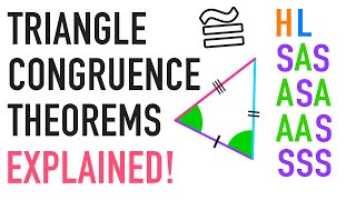 Triangle Congruence Theorems Explained ASA AAS HL [upl. by Calley]