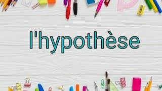 3 ème année  lexpression de lhypothèse [upl. by Leahcimed]