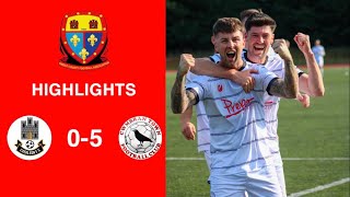 Caerleon 05 Cwmbrân Town  Gwent FA Senior cup  Quarter final highlights [upl. by Sama]