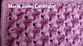 Punto fiocchetti alluncinetto tutorial [upl. by Jacquelin253]