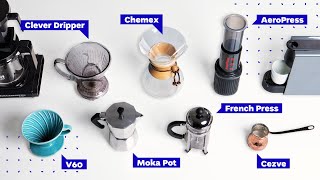 Coffee Brewing Methods French Press vs Pour Over vs AeroPress and more [upl. by Darryn197]