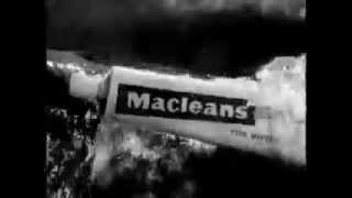 Macleans Toothpaste Commercial 1960 s [upl. by Ynad]