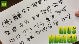 COMO DIBUJAR OJOS ANIME  COMO DIBUJAR OJOS MANGA  How to draw manga eyes [upl. by Westney]