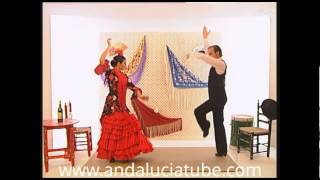 Aprenda a bailar sevillanas Baile completo [upl. by Ocirederf845]