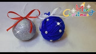 Palline di Natale fai da te  Christmas Ball DIY decorazioni natalizie fai da te [upl. by Sabelle]