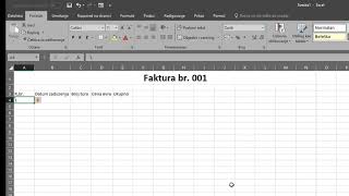 Kako napraviti fakturu u excelu [upl. by Asi]