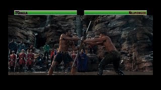 TChalla vs Killmongerwith healthbars [upl. by Annaehr]