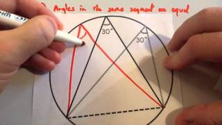 Circle Theorems  Corbettmaths [upl. by Giliana]