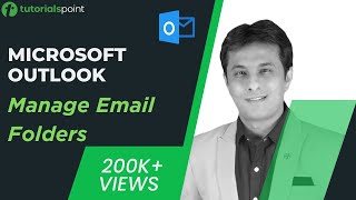 MS Outlook  Managing Email Folders  Tutorialspoint [upl. by Eleik]