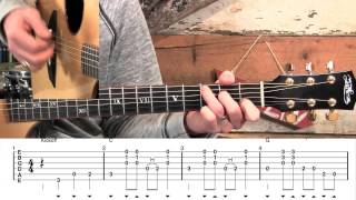 How To Play John Hardy  Bluegrass Flatpicking Guitar Lesson [upl. by Evannia]