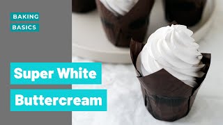 How To Make SUPER White Buttercream [upl. by Ariak468]