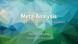 Conducting a MetaAnalysis [upl. by Ayirp]