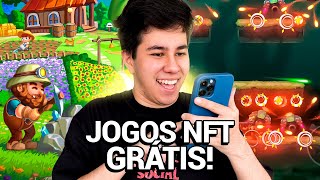 TOP 5 MELHORES JOGOS NFT GRÁTIS PARA LUCRAR SEM GASTAR NADA [upl. by Atenahs]