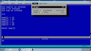 QBasic Tutorial 15  Arrays  QB64 [upl. by Onfroi]