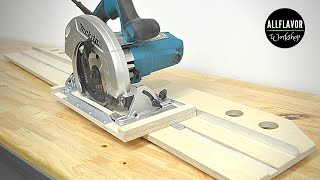 Make a Circular Saw Track  DIY Circular Saw Guide [upl. by Wilhelm350]