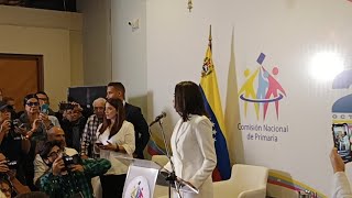 Rueda de prensa  María Corina Machado [upl. by Nonnaehr]