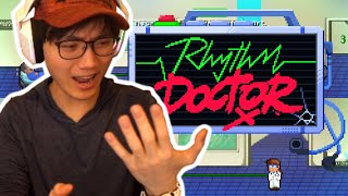 BOXBOX TRIES RHYTHM DOCTOR  HARD AND SATISFYING 1BUTTON GAME [upl. by Odlanar937]