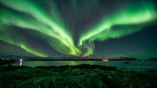 Northern Lights in Tromsø Norway  Aurora Borealis Timelapse Zeitraffer Polarlichter [upl. by Namlas26]