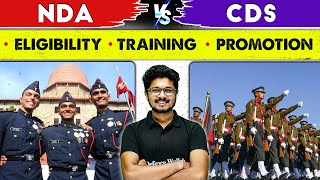 NDA vs CDS  Detailed Comparison  Eligibility Training amp Promotion [upl. by Asiel]