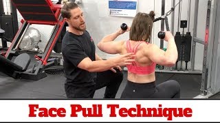 Face Pull Technique 101 Delt amp Back Hypertrophy [upl. by Elvyn]