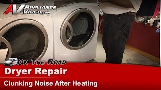 GE Dryer Repair  Clunking Noise After Heating  DBVH520GJ2WW [upl. by Amoeji]