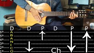 Como tocar Chacarera Rasguido  Tutorial Guitarra [upl. by Haggar642]