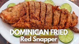 Dominican Fried Red Snapper  Fried Red Snapper Dominican Style [upl. by Anitreb]