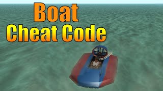 GTA San Andreas Boat Cheat Code Vortex Cheat [upl. by Anwat]