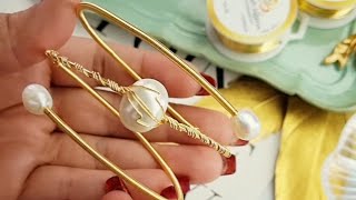 ¿Cómo Hacer Brazalete en Espiral Ajustable Alambrismo [upl. by Viki]