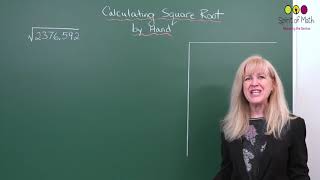 Calculating Square Root by Hand Early Grades [upl. by Fairfield]