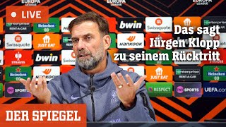 Livestream Darum verlässt Jürgen Klopp den FC Liverpool  DER SPIEGEL [upl. by Burnaby]