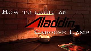 Aladdin Railroad Caboose Lamp Operation and Review [upl. by Endor]