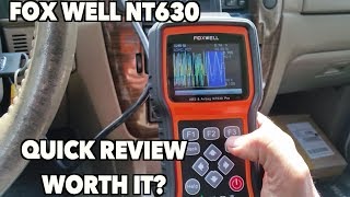 FOXWELL NT630 PRO OBD2ABSAIR BAG Code reader Is It worth it [upl. by Aieki]