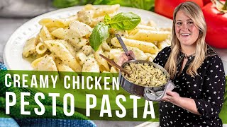 Creamy Chicken Pesto Pasta [upl. by Naicul]